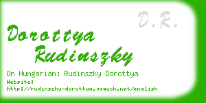 dorottya rudinszky business card